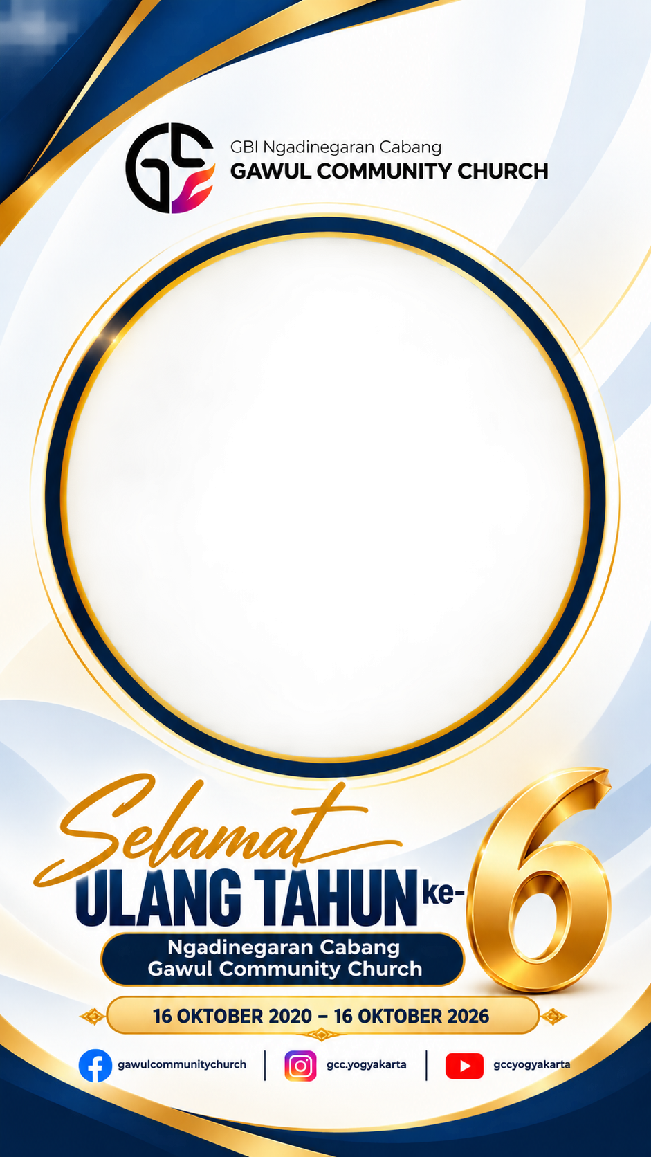 Frame Ulang Tahun ke- 6 GBI Ngadinegaran Cabang Gawul Community Church